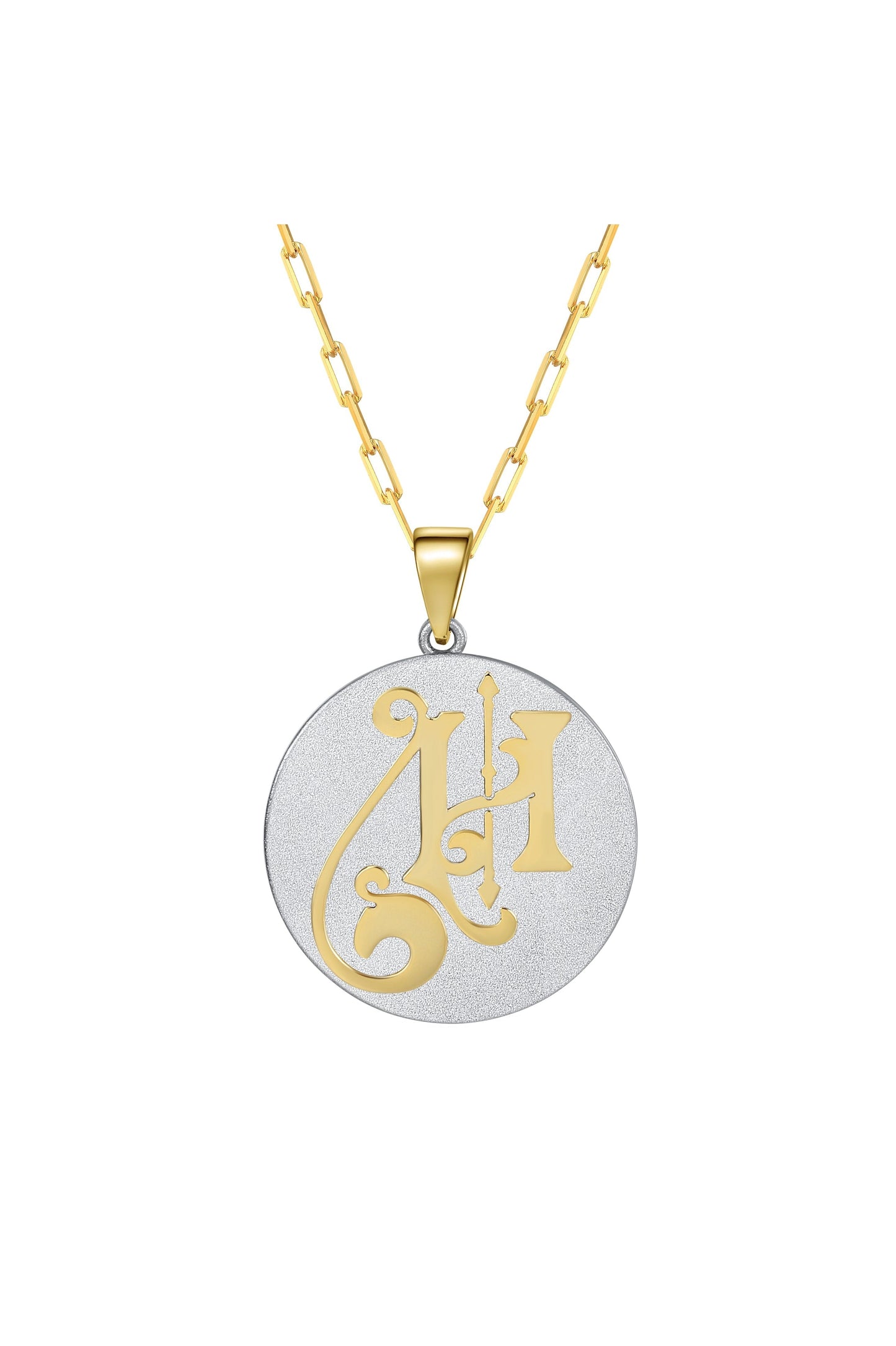 Fancy Initial Pendant Necklace by Saints & Saviors