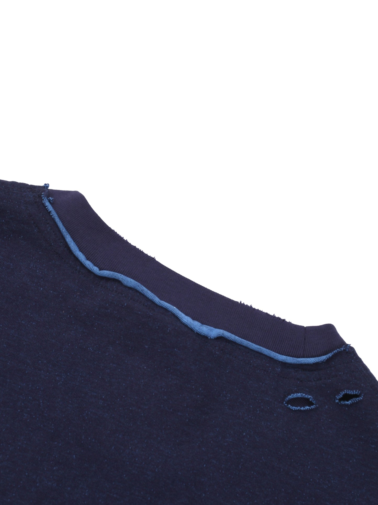 ESSNTIAL ELEMNTS Unisex Hand-frayed Reversible Tee