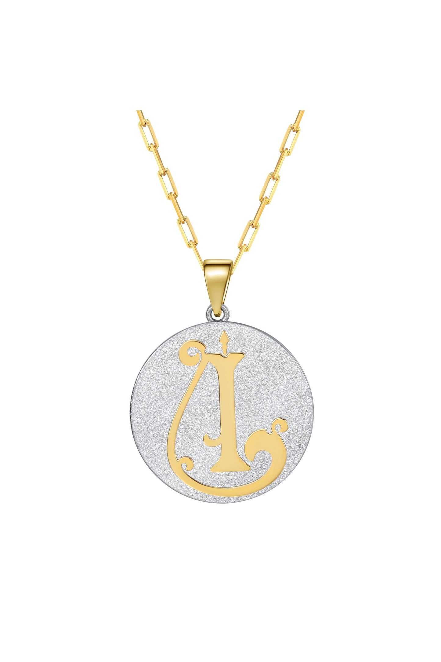 Fancy Initial Pendant Necklace by Saints & Saviors