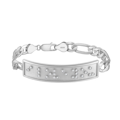 Touchstone I Love You ID Link Bracelet in Silver