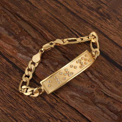 Touchstone I Love You ID Link Bracelet in Gold