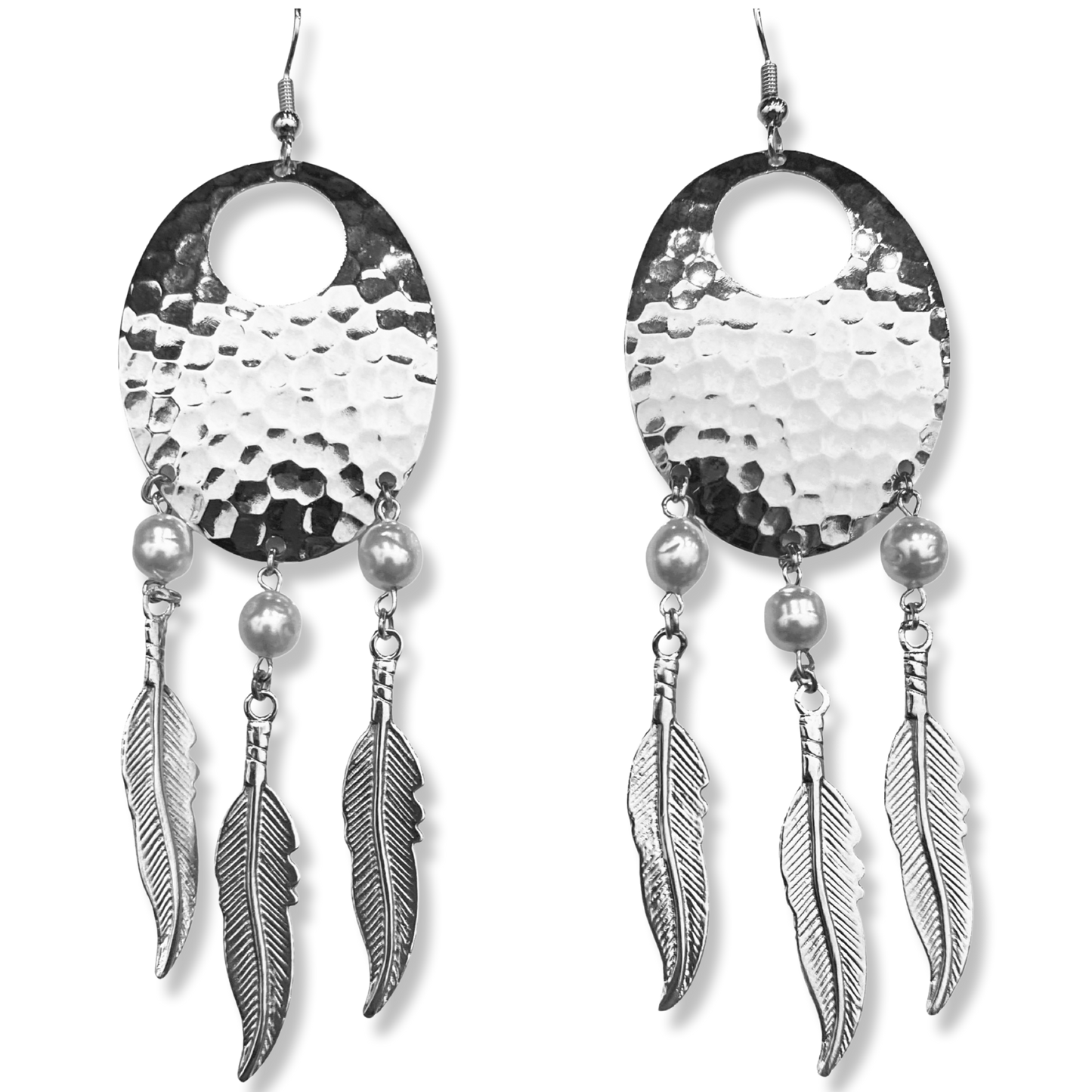 Pearl Dream Catcher Earrings