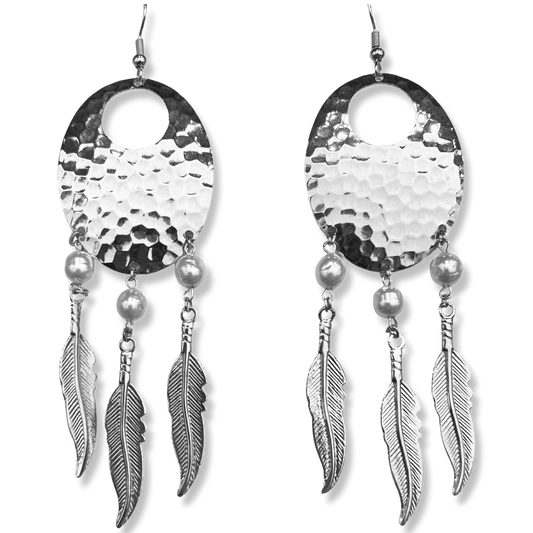 Pearl Dream Catcher Earrings