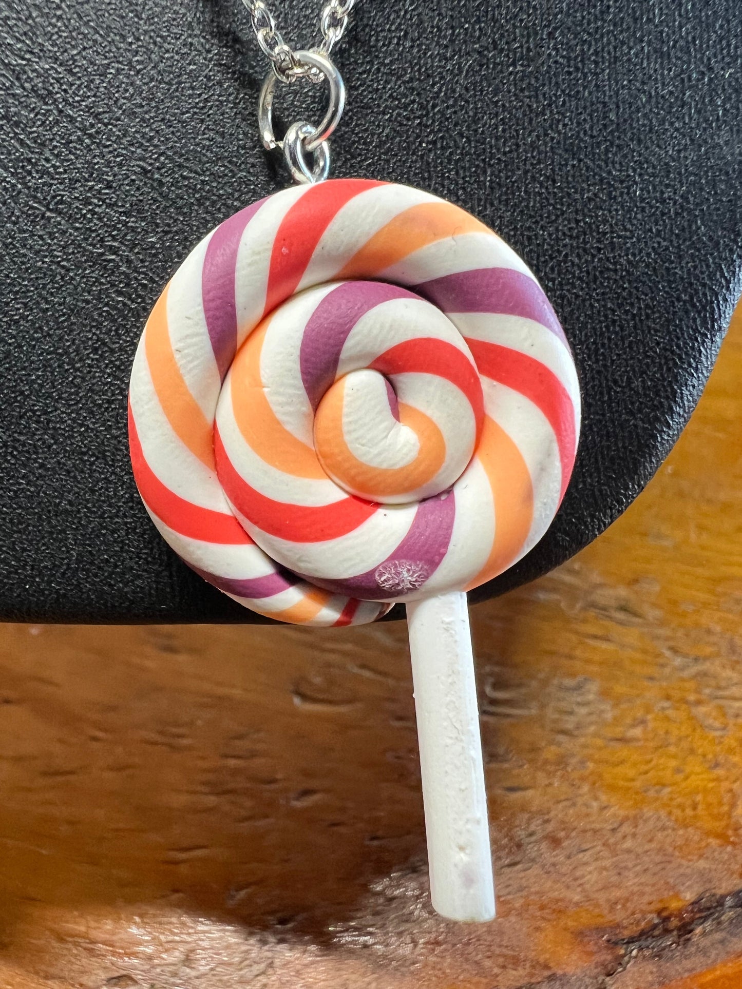 Lollipop Necklace on .925 Sterling Silver Chain