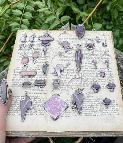 Purple Passion Sun Teardrop Necklace