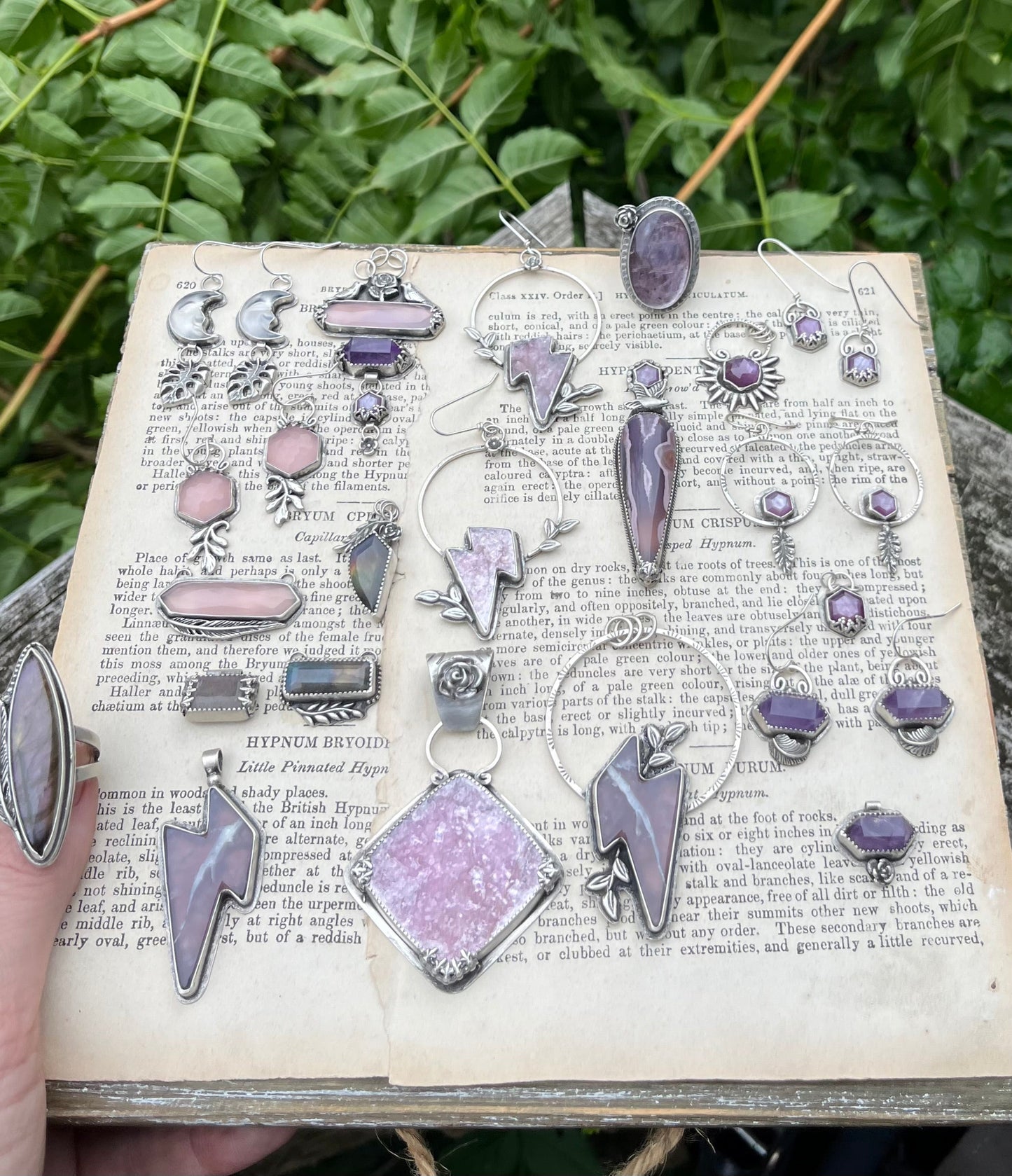 Purple Sapphire Hexagon Stacking Ring 2