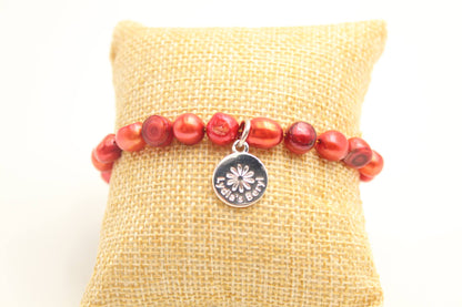 Rust Pearl Bracelet