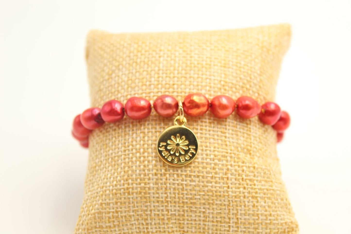 Rust Pearl Bracelet