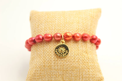 Rust Pearl Bracelet