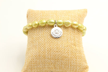 Peridot Pearl Bracelet