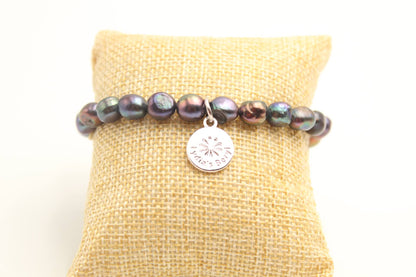 Charcoal Pearl Bracelet
