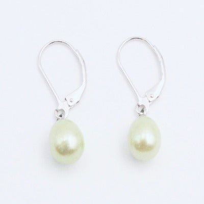 Peridot Pearl Earrings