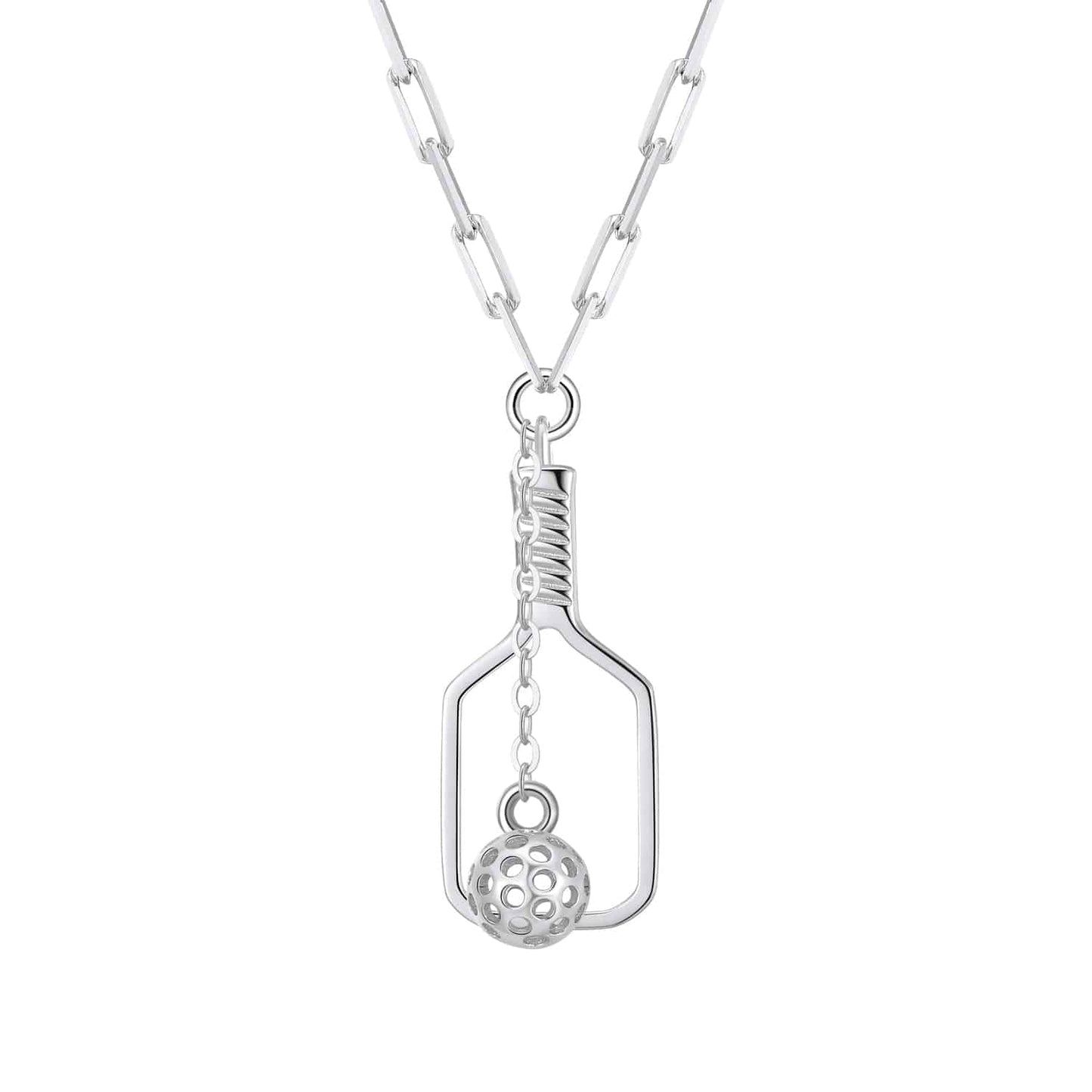 Pickleball The Mini Volley Necklace Silver
