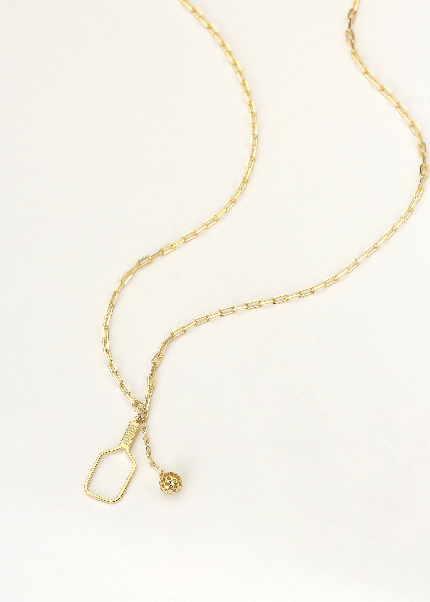 Pickleball The Volley Necklace Gold