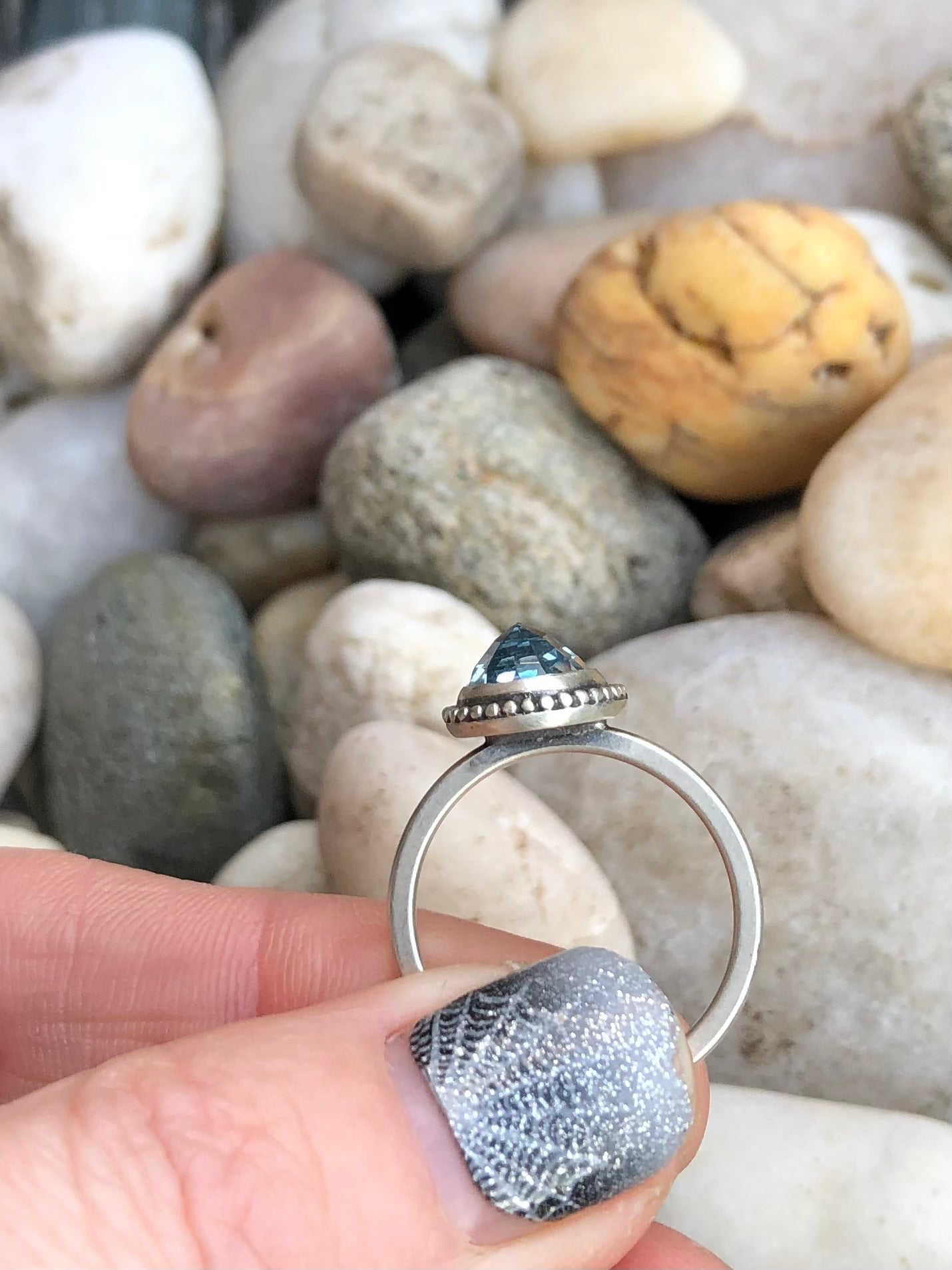 Oval Aquamarine Ring