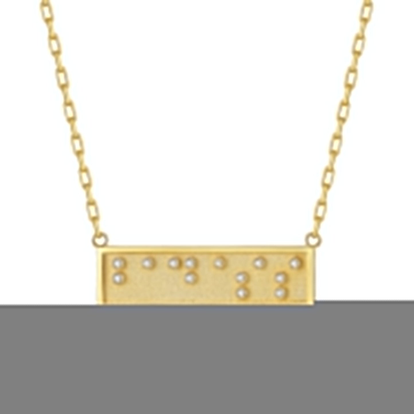 Touchstone Badass Mini-Bar Necklace Gold