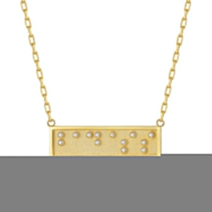 Touchstone Badass Mini-Bar Necklace Gold