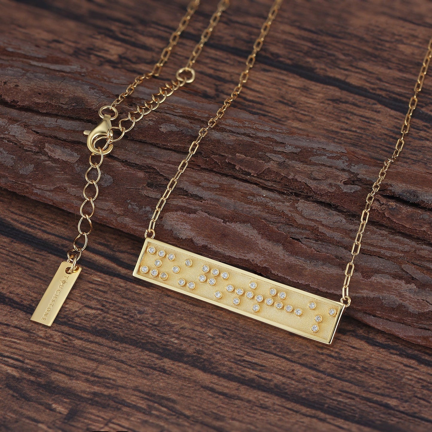 Touchstone You Got This Mini-Bar Necklace Gold