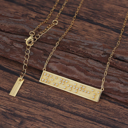 Touchstone You Got This Mini-Bar Necklace Gold