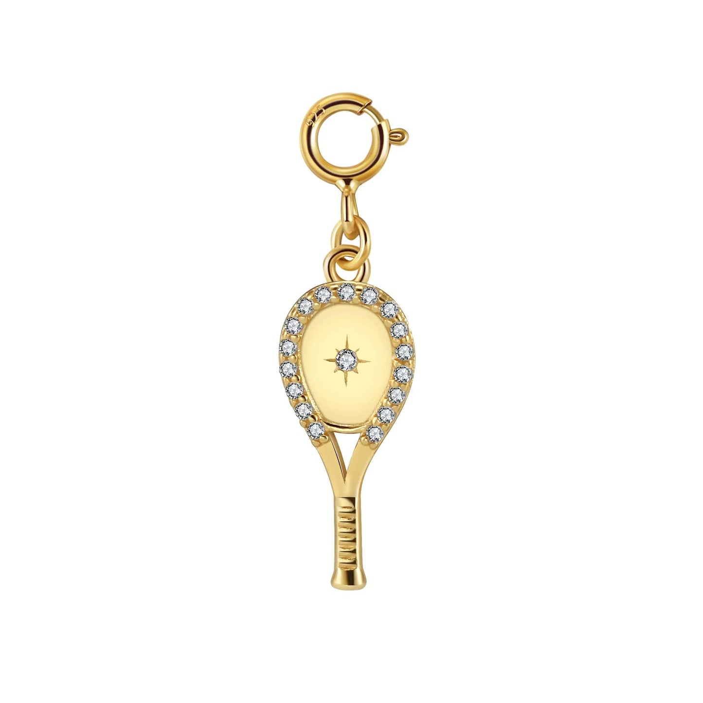 LoveMatch Tennis Racquet Bracelet Gold