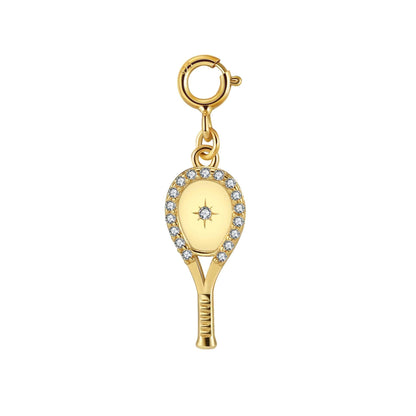 LoveMatch Tennis Racquet Bracelet Gold