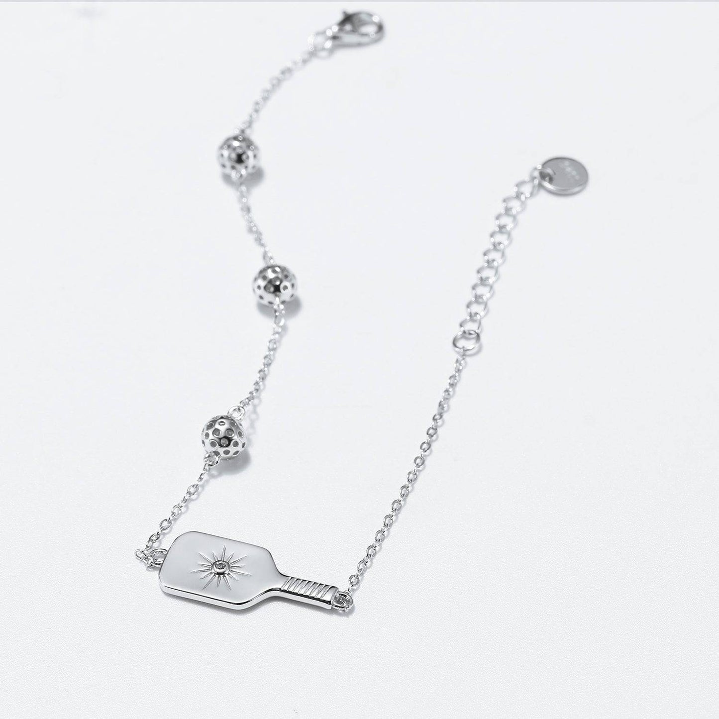 Pickleball Play It Forward Bracelet Silver