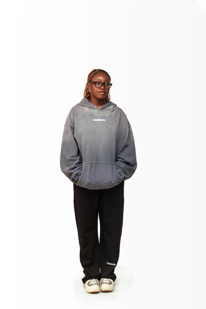 ESSNTIAL ELEMNTS Unisex 375G Faded Wash Fleece Hoodie