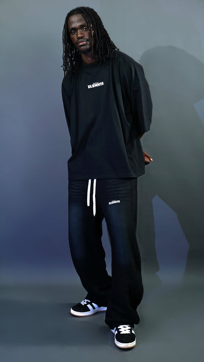 ESSNTIAL ELEMNTS Unisex Faded Curved Blade Sweatpants