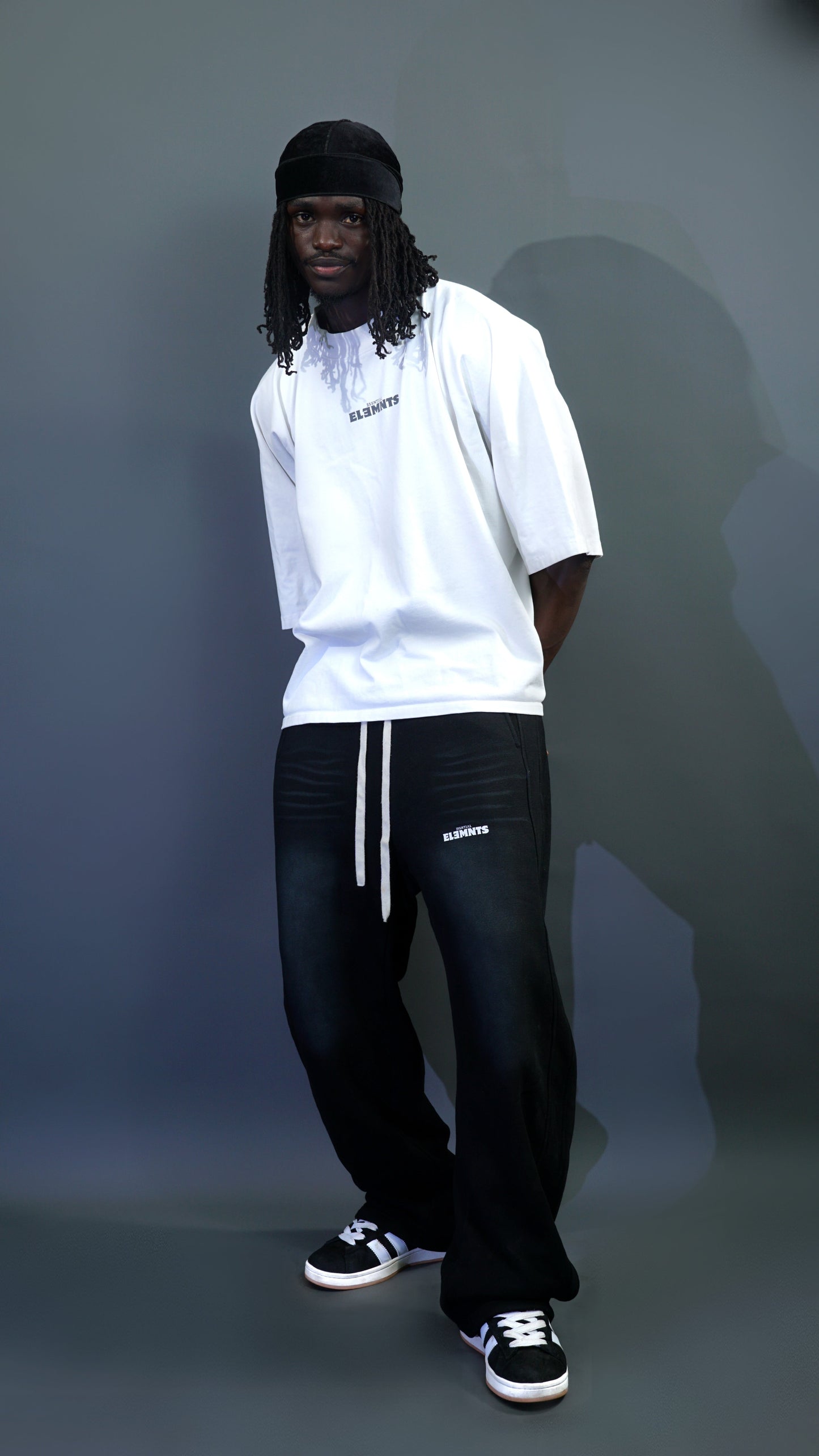 ESSNTIAL ELEMNTS Unisex Faded Curved Blade Sweatpants
