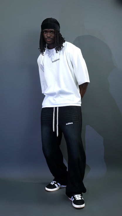 ESSNTIAL ELEMNTS Unisex Faded Curved Blade Sweatpants