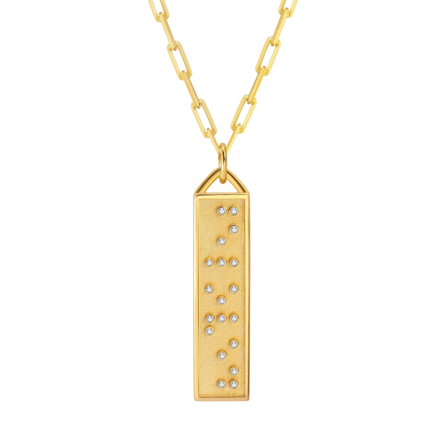 Touchstone Beloved Bar Necklace Gold