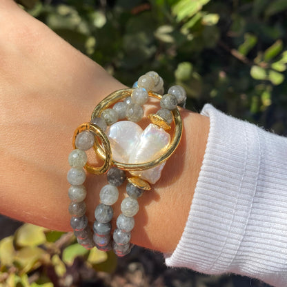 Labradorite Triple Strand