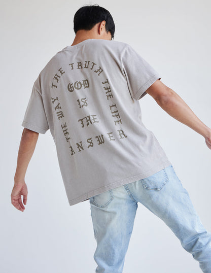 Jesus Saves Taupe Unisex Tee