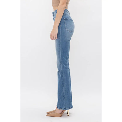 Krug High Rise Boot Cut Mica Denim Jeans