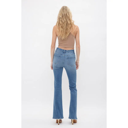 Krug High Rise Boot Cut Mica Denim Jeans