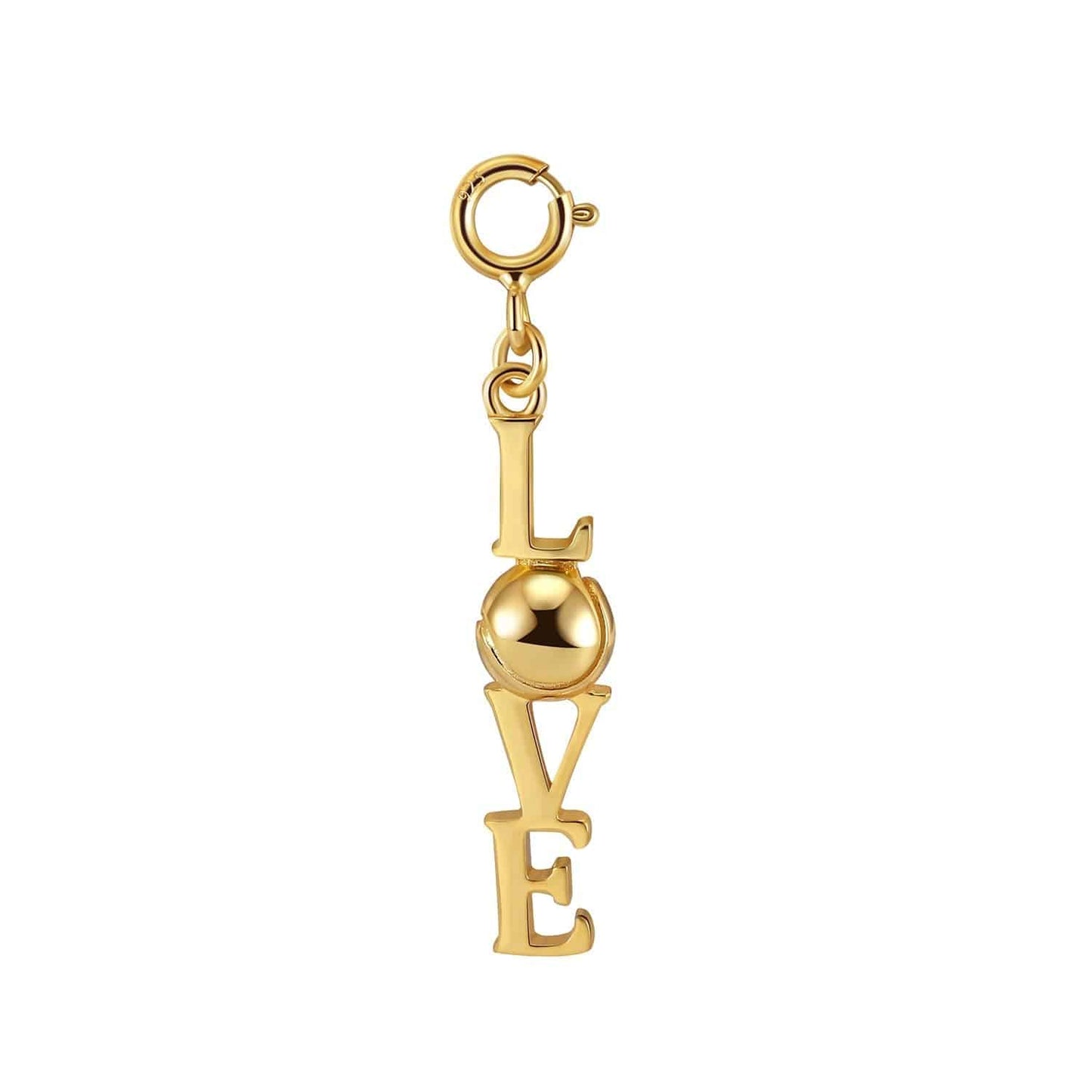 LoveMatch Tennis LOVE Pendant Necklace Gold