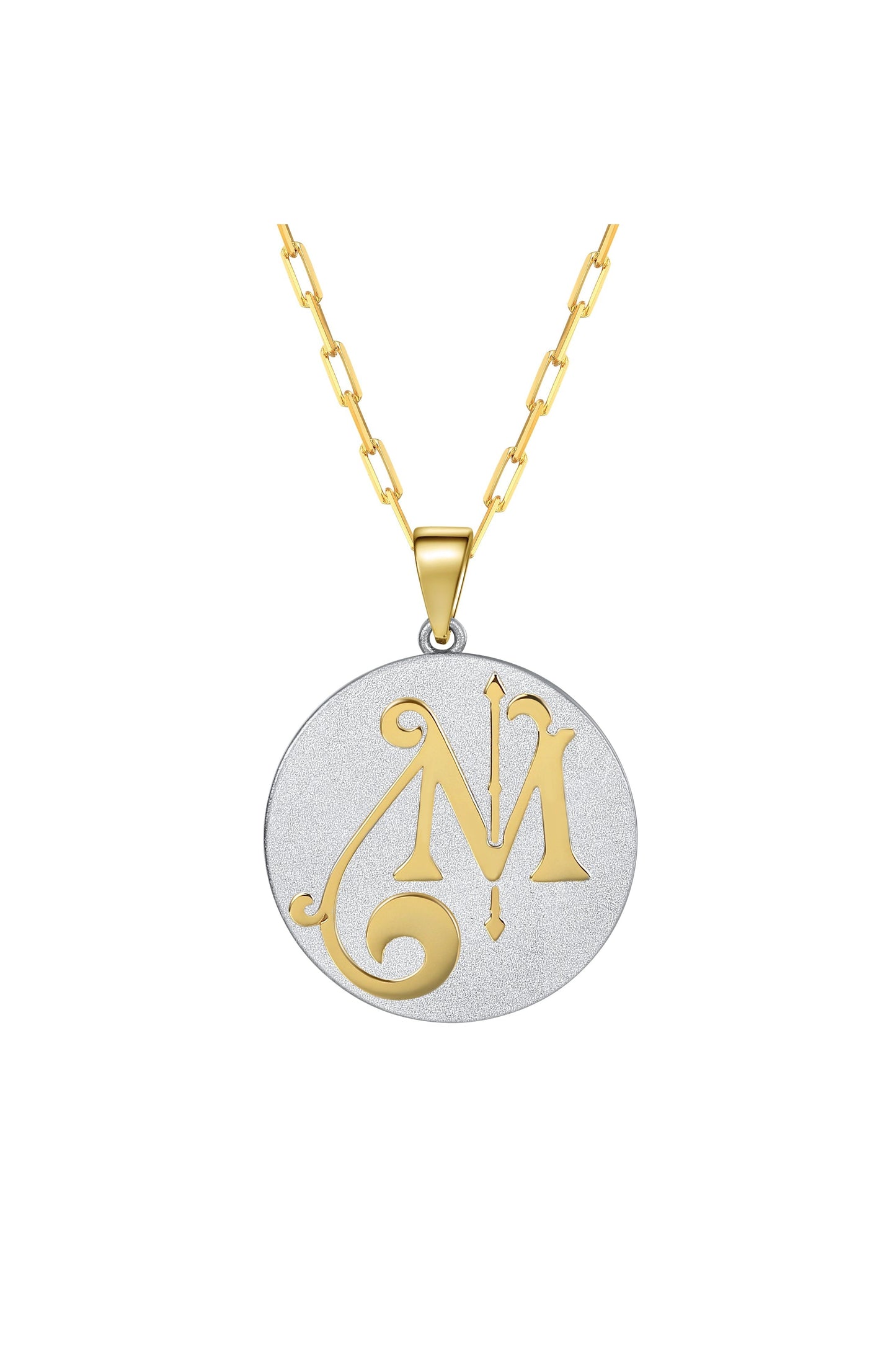 Fancy Initial Pendant Necklace by Saints & Saviors
