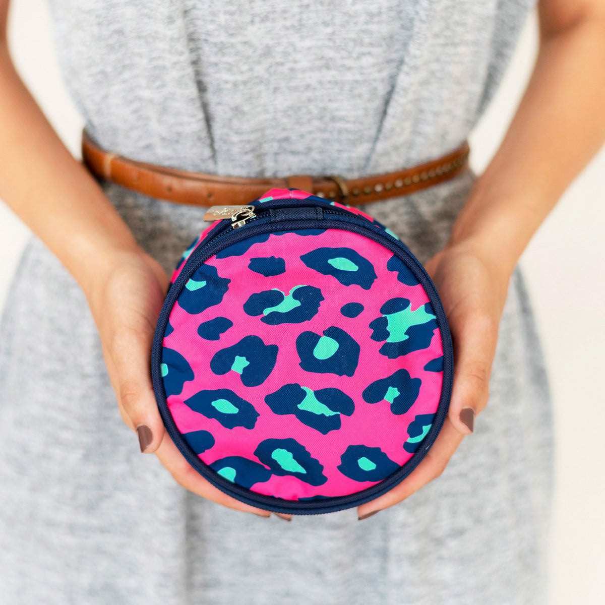 Pink Leopard Jewelry Case