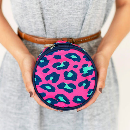 Pink Leopard Jewelry Case