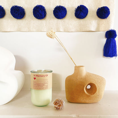 In Memory Of Candle, donates to Trampled Rose Animal Rescue/Citrus Verbena Scent