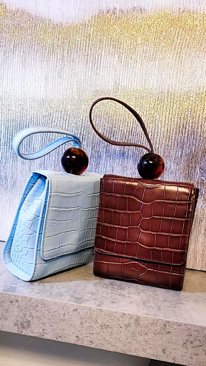 Kay Leather Bead Bag