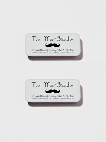 No Mo-Stache Lip Wax Kit 24 Strips (2 Pack Bundle)