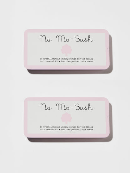 No Mo-Bush Bikini Wax Kit 16 Strips (2 Pack Bundle)