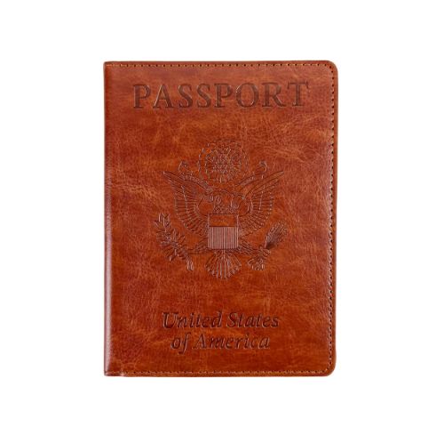 Leather Crossbody Bag with CDC Passport Holder- 5 Colors