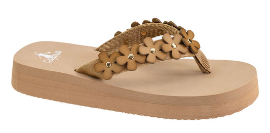 Corky's "No Running" Platform Floral Strap Sandals