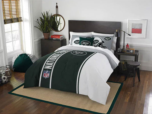 Northwest NFL New York Jets Sham & Twin Comforter Bedding Set