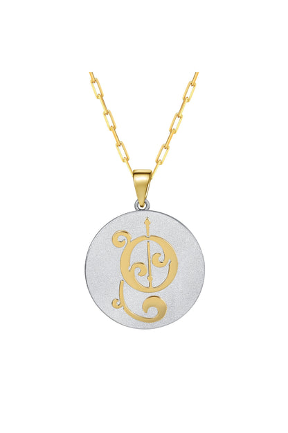 Fancy Initial Pendant Necklace by Saints & Saviors