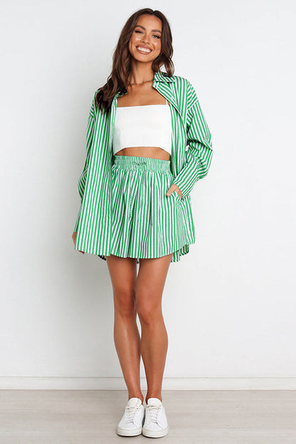 WOMEN FASHION 2PC SHIRT AND SHORT SET