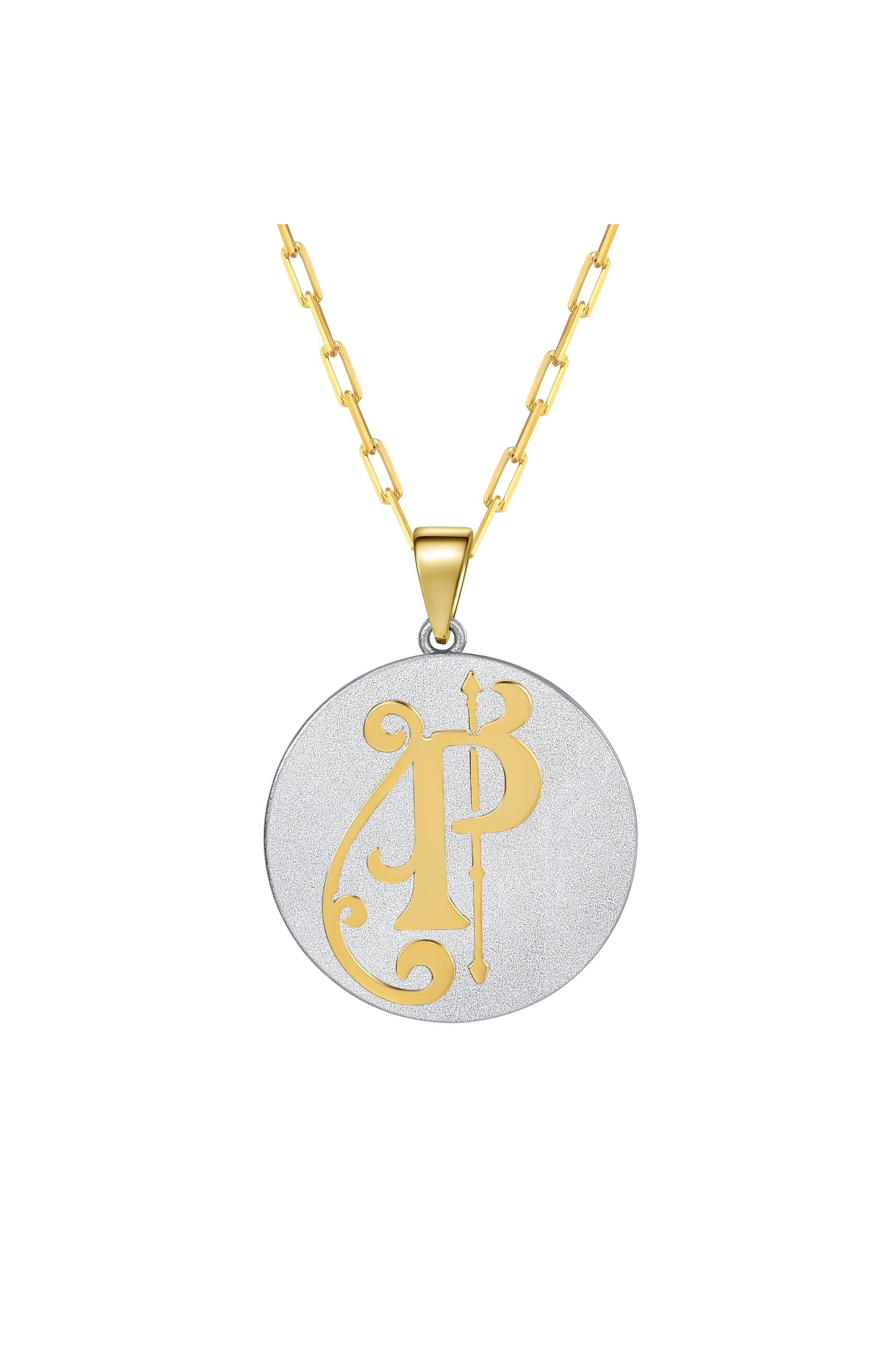 Fancy Initial Pendant Necklace by Saints & Saviors