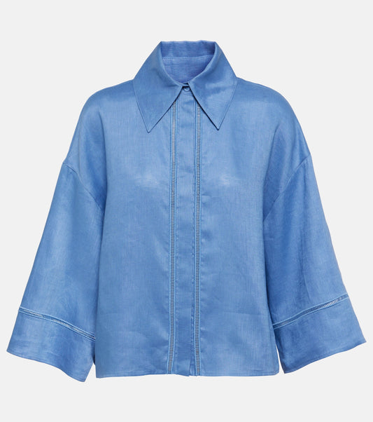 Max Mara Robinia Linen Canvas Shirt